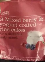 入っている砂糖の量 Mixed berry yogurt rice cakes