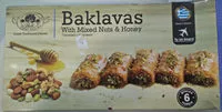 Sokerin määrä sisällä Baklavas