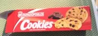 Sokerin määrä sisällä Μπισκότα Παπαδοπούλου Cookies με κομμάτια σοκολάτας κλασική γεύση 180gr - 1,90 Euro