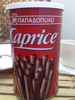 Amount of sugar in Caprice Delicious Wafer Rolls with Hazelnut and Cocoa Cream 3,80