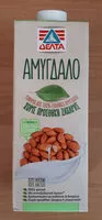 入っている砂糖の量 Γάλα Αμυγδάλου (Χωρίς Προσθήκη Ζάχαρης) - Δέλτα