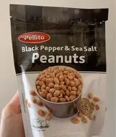Sokerin määrä sisällä Black Pepper & Sea Salt Peanuts