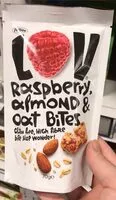 Sokerin määrä sisällä Rasberry, almond & oats bites