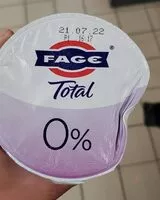 चीनी की मात्रा FAGE Total 0%