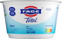 चीनी की मात्रा FAGE Total 5%