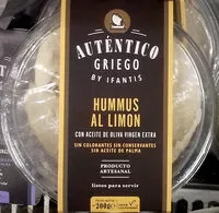 Cantidad de azúcar en Hummus al Limón Auténtico Griego