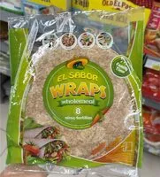 İçindeki şeker miktarı Wraps wholemeal