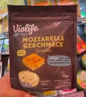 Zuckermenge drin Mozarella gerieben
