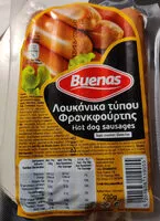 Zuckermenge drin Λουκάνικα Τύπου Φρανκφούρτης