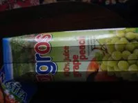 चीनी की मात्रा 100%grpe peach juice