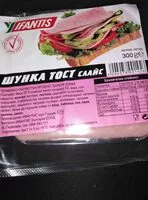 Cantidad de azúcar en Шунка тост слайс