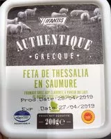 Cantidad de azúcar en Feta de Thessalia