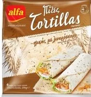 İçindeki şeker miktarı Πίτες Tortillas ολικής