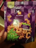 Quantité de sucre dans Thyme cashews