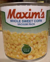 Количество сахара в Maxim's Whole Sweet Corn