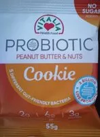 Quantité de sucre dans Probiotic cookies