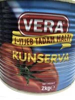 Jumlah gula yang masuk Vera tomato paste