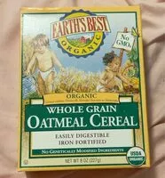 含糖量 Organic whole grain oatmeal cereal