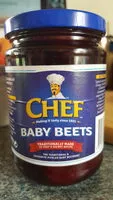 Sokerin määrä sisällä Chef Baby Beets