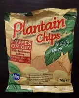 चीनी की मात्रा Plantain chips mildly spicy