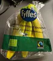 Sokerin määrä sisällä Fyffes Organic Fairtrade Bananas