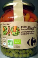 Jumlah gula yang masuk Petits pois très fins et carottes bio