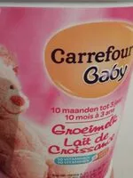 Количество сахара в Lait de croissance carrefour baby