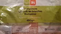 चीनी की मात्रा Epinards en branches