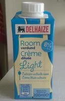 Cantidad de azúcar en Crème dilué Light 8% mg