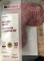 Quantité de sucre dans Saucisson d'ardenne igp