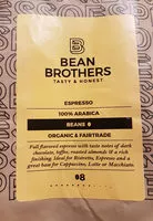 Sucre et nutriments contenus dans Bean brothers