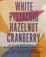 Sokerin määrä sisällä Chocolat blanc belge pistache noisette canneberge