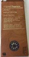 Sokerin määrä sisällä Peru 64% Cocoa