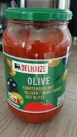 入っている砂糖の量 Sauce tomate aux olives