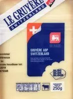 入っている砂糖の量 Gruyère AOP Switzerland