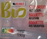 Sokerin määrä sisällä Baguette au levain