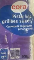 Sokerin määrä sisällä Pistaches grillees