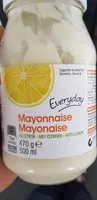 入っている砂糖の量 Mayonnaise Everyday au citron