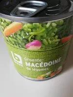 चीनी की मात्रा Macédoine de légumes BONI