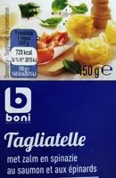 Quantité de sucre dans Tagliatelles au saumon et aux épinards