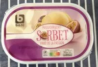 入っている砂糖の量 Sorbet fruit de la passion