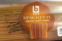 Sokerin määrä sisällä Spaghetti au blé complet
