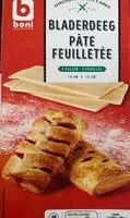 Quantité de sucre dans Pate feuilletee