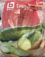 Количество сахара в Courgettes en rondelles