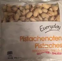 Quantité de sucre dans Pistaches grillées