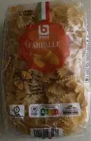 Jumlah gula yang masuk Farfalle