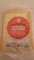 Sokerin määrä sisällä Gouda jong belegen