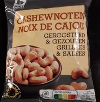 入っている砂糖の量 Noix de cajou ( boni)
