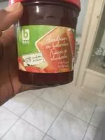 入っている砂糖の量 Fraises et rhubarbe confiture