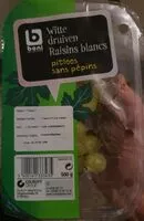 Jumlah gula yang masuk Raisins blanc sans pépins